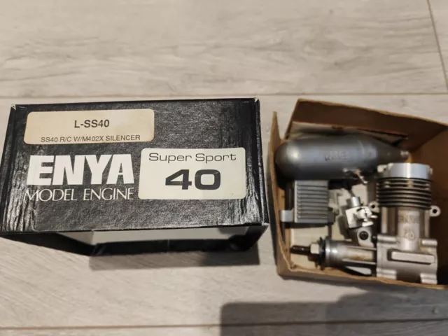 Enya SS 40 Nitro Glühmotor im Karton Vintage Sammlerartikel