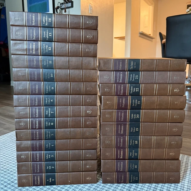 COMPLETE 1973 ENCYCLOPEDIA Britannica Set 23 Vol w Index - Cleaned