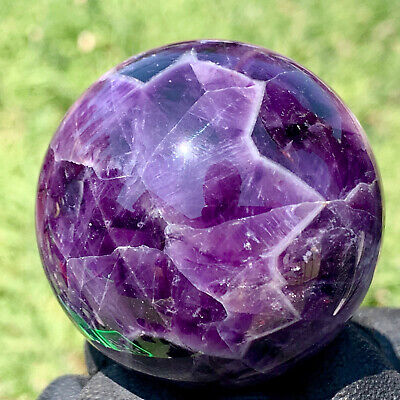 177g Natural Dream Amethyst Quartz Crystal Sphere Ball Healing