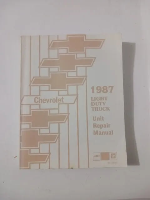 1987 Chevrolet  Light Duty Truck Unit Service Repair Manual St-333-87