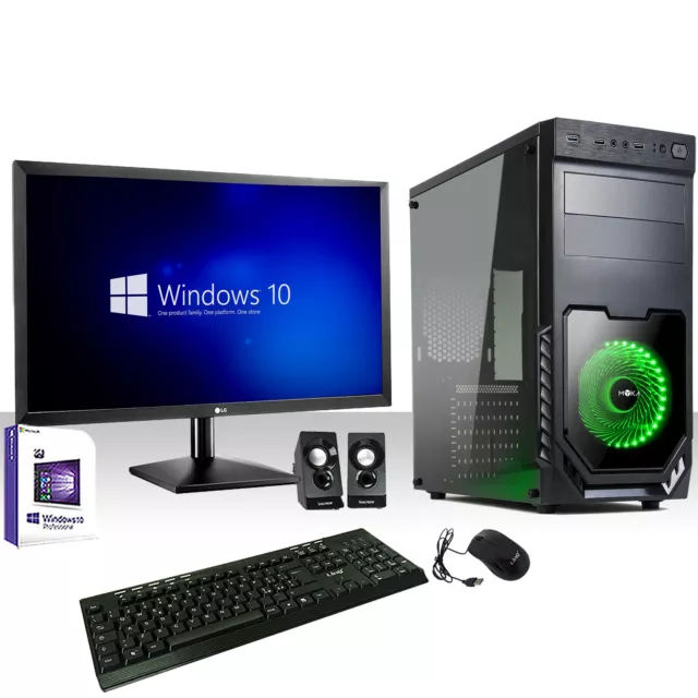 PC Bureau Complet Quad Core Windows 10 / Wifi / HD 1TB / RAM 8GB / Moniteur