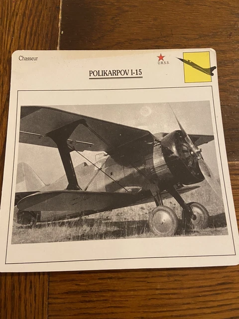 Carte Collection Chasseur POLIKARPOV I-15