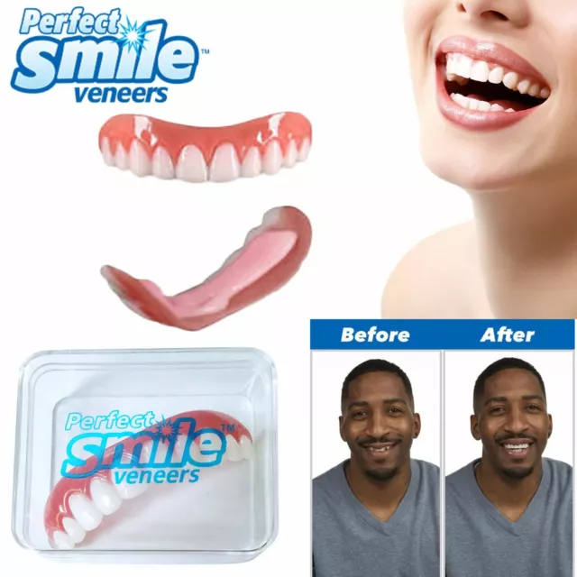 Perfect Smile Veneers Instant Cosmetic Teeth Cover Fix Snap On One Size Fits All