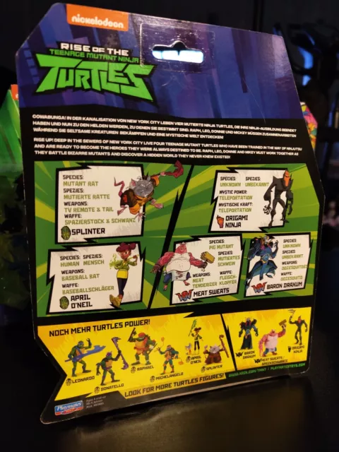 Rise of the Teenage Mutant Ninja Turtles action figure set 7 pezzi NUOVO on card 3