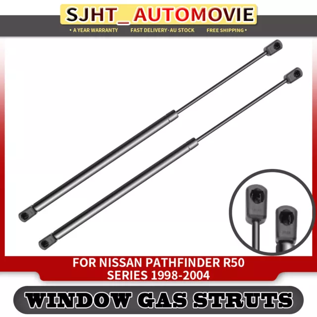 2x Rear Window Glass Gas Struts for Nissan Pathfinder R50 1998 1999 2004 10MM