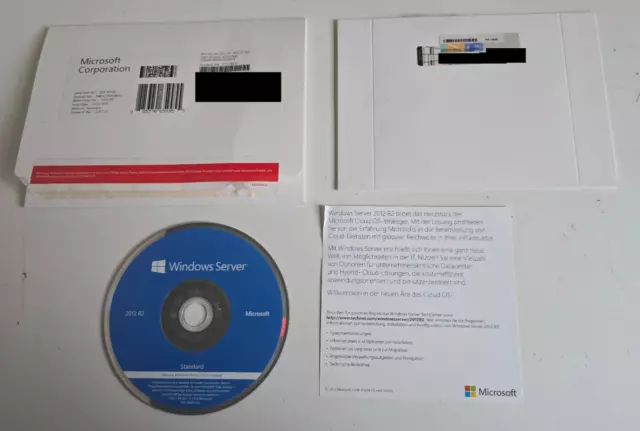 Microsoft Windows Server 2012 R2 standard / 2 CPU, 2VM / P73-06167 / incl. DVD