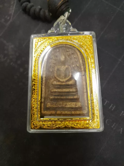 PHRA SOMDEJ BODHI Necklace Pendant Wat Rakang Temple Thai Buddha Amulet ...