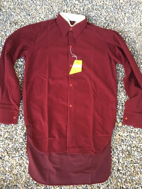 Veste Chemise Vintage JC Penney Années 60/70 - Fermeture éclair Complète, Rayures Rouges/jaunes Sur Manches - Taille A