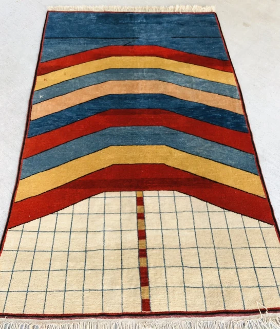 Tapis Moderne Népal 230x140cm Laine Noué Carpet Tappeto Alfombra Rugs Teppich