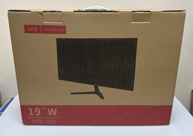 Prechen Hd-190 Pantalla Ancha Led Monitor Pantalla Pc Etc Hdmi Vga Nuevo En Caja