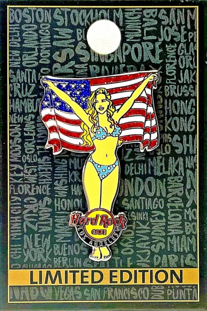 Hard Rock Cafe Los Angeles Pin American Bikini Girl 2021 LE New # 665391