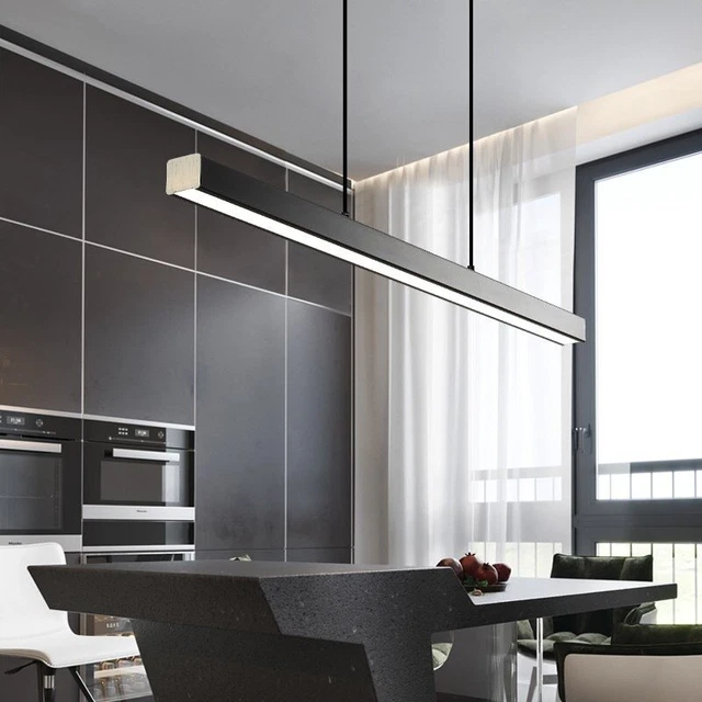 Modern LED Dining room Chandelier lighting Nordic restaurant long Hanging lights