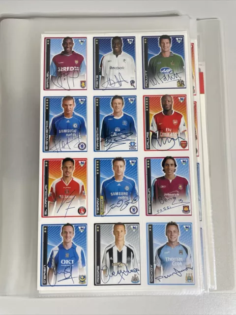 MERLIN Premier League 2007 - x49 PROMO SHEETS OF 12 - x700+ Football Stickers!