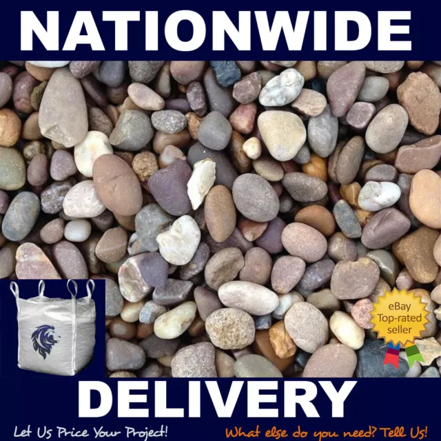 20mm Pea Gravel Bulk Bag (825kg minimum) - Craned Nationwide Delivery Included