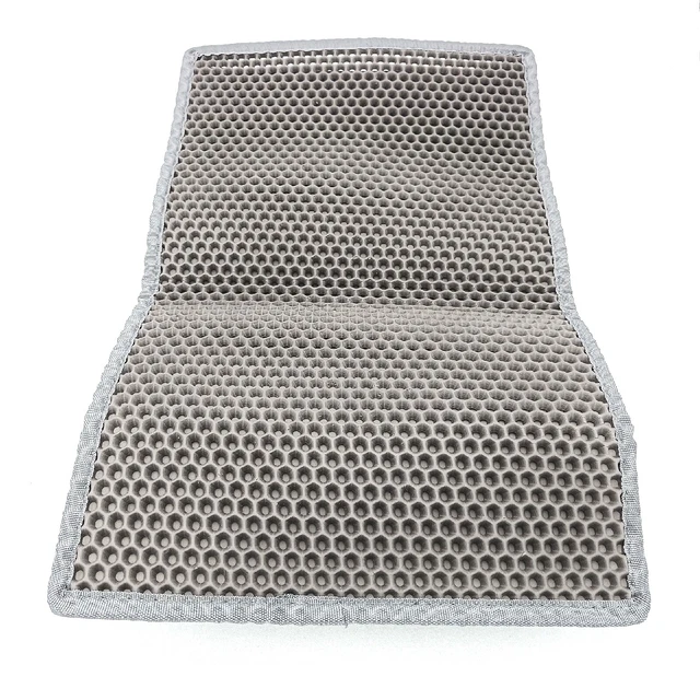 ASOBEAGE Katzenklo Matte Katzenstreu Unterleger Waben Design Vorleger Storage (7