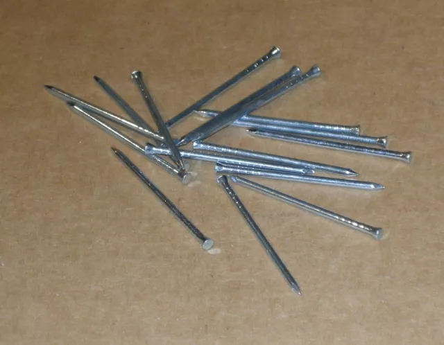 Panel Pins - Zinc Plated Steel - 25 x 1.25mm - Head Diam. 2.0mm