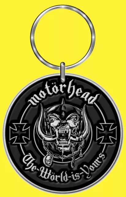 Motörhead The World Is Your Schlüsselanhänger Keyring NEU & OFFICIAL! Metal