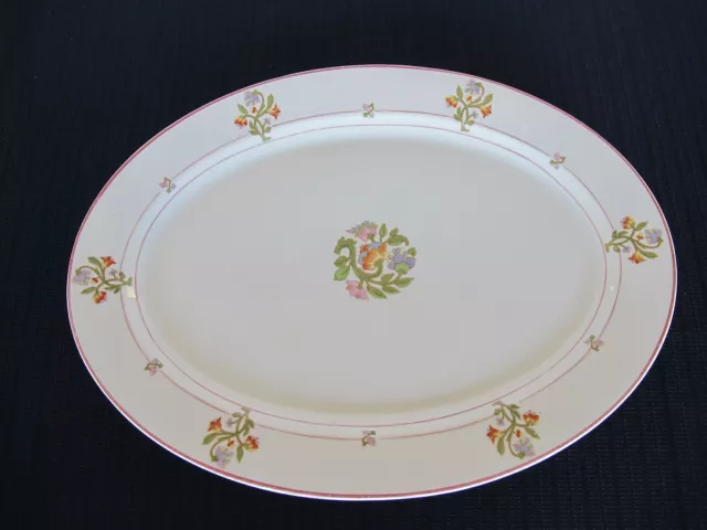 St Albans O P Co Syracuse China 12 inch Platter No RR back stamp Pattern MPRR