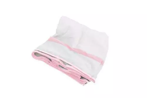 Baby Doll Bedding Modern Hotel Style Crib Skirt/Dust Ruffle for Girl, Pink