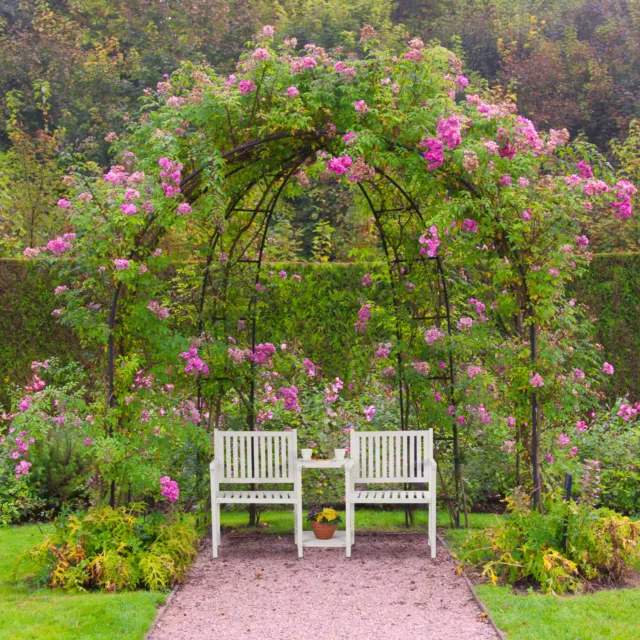 Banc de jardin avec table Siège Banquette Fauteuil En bois Pratique 2 places 2