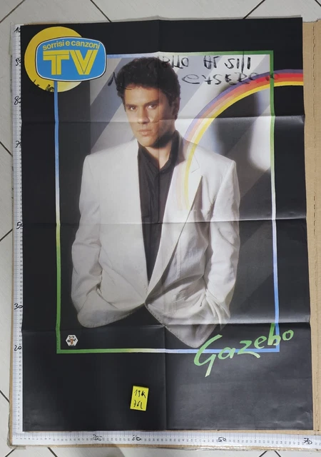 Manifesto Gazebo Paul Mazzolini Cantante Musica 1984