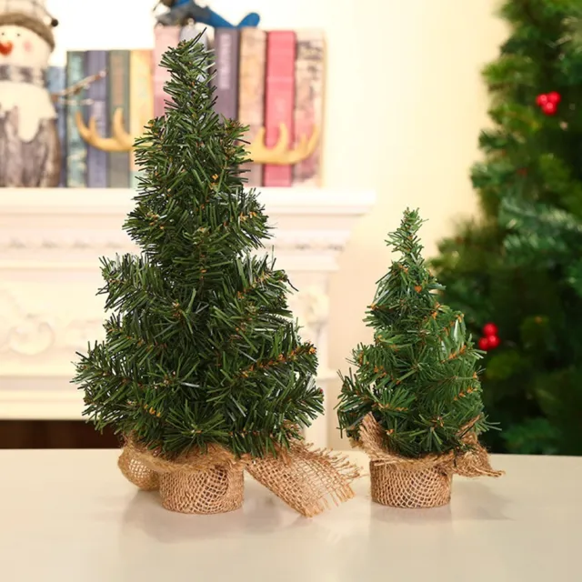 Petit arbre de Noël de bureau pour décoration de fête de maison festive 20 cm