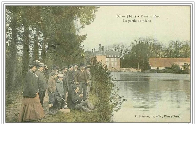 61.Flers.dans Le Parc.la Partie De Peche.plie