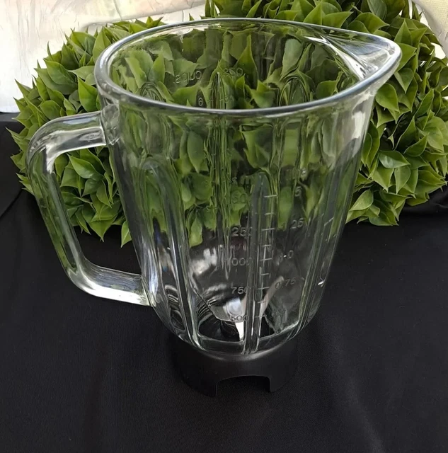 6-Cup GLASS Blender Replacement Pitcher Jar w/ Blades Quality Oster??