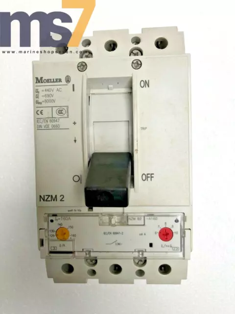 Moeller NZM2 Industriale Circuito Interruttore 160 Ampere 3 Palo Nuovo