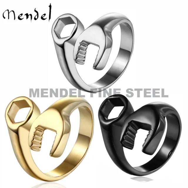 MENDEL Mens Womens Gold Plated Anchor Pendant Necklace Chain Men Stainless  Steel