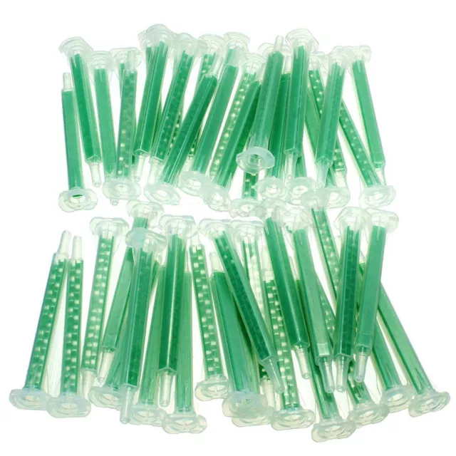 50 pièces tube de mélange de colle verte AB pour distribution de liquide desig 3