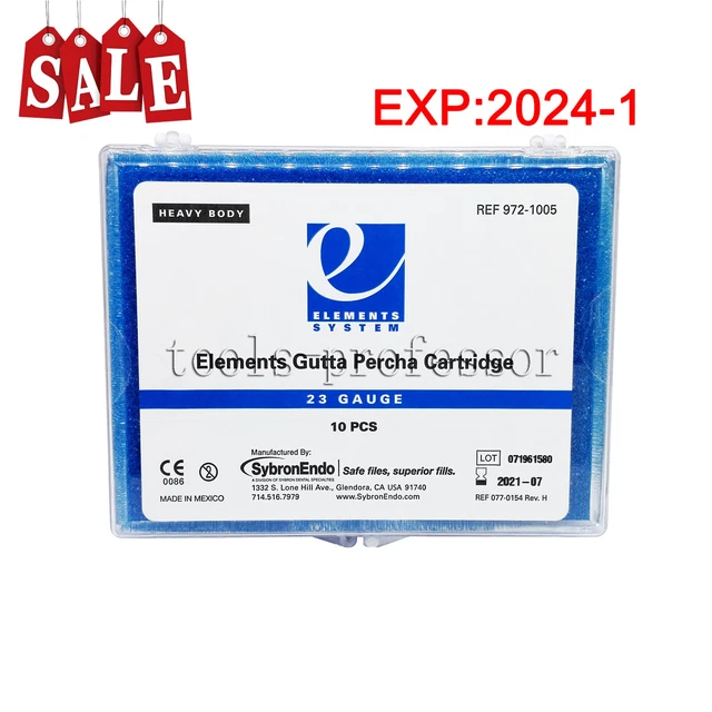 Heavy Body Dental Endo Sybron Gutta Percha Gauge 23 For Elements Obturation TSP