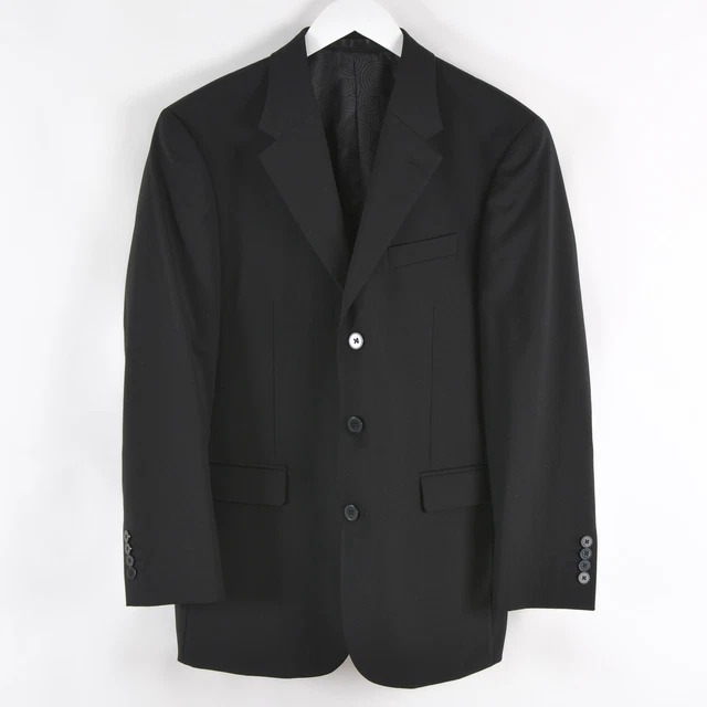 Veste De Costume Homme Dehavilland Noir - Taille 38L - Neuf Avec étiquettes - Style Longueur Long