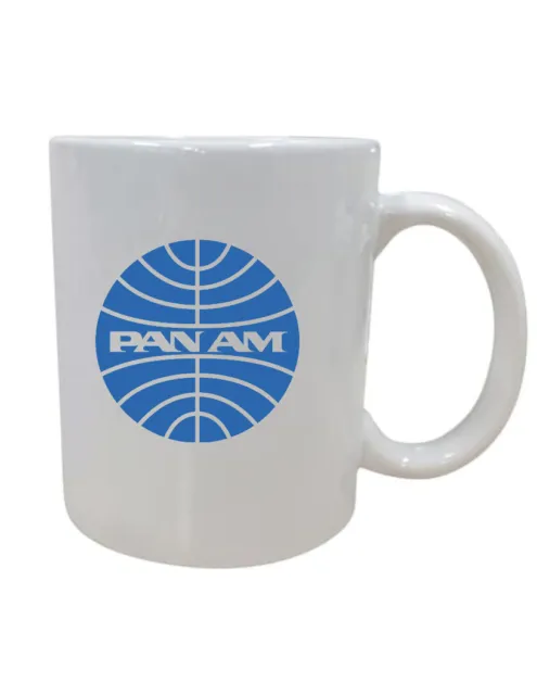 Pan Am Retro Logo US Airline Travel Souvenir Employee Coffee Mug Cup