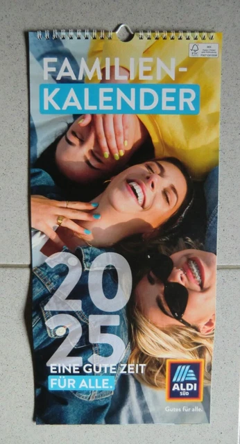 ALDI WANDKALENDER KALENDER 2025 Jahreskalender Familienkalender