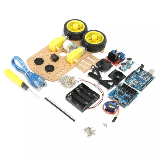 For Arduino Board L298N 2WD Ultrasonic Tracking Robot Car DIY Tracking Car Kit For Arduino Board L298N 2WD Ultrasonic Tracking Robot Car DIY Tracking Car Kit