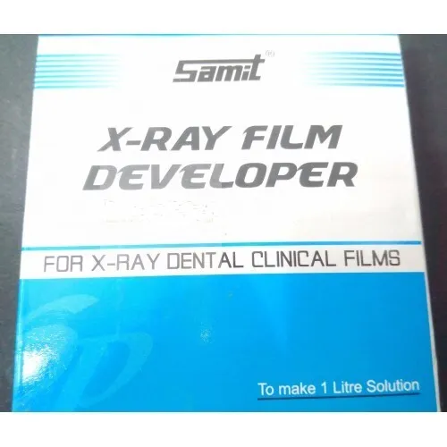 Lot of 2 Samit X-Ray Film Developer Dental Clinic Lab 1 Litre Solution Dentistry