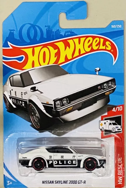 HOT WHEELS NISSAN Skyline 2000 GT R white police 16.88 PicClick AU