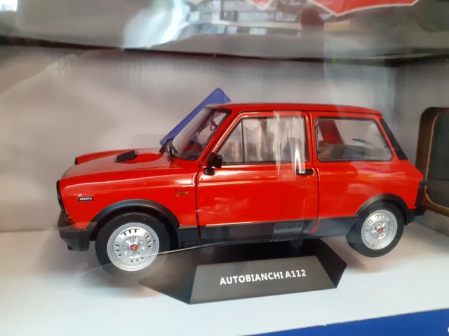 Miniature Solido neuve Die cast 1/18 Autobianchi a112 abarh rouge s1803802