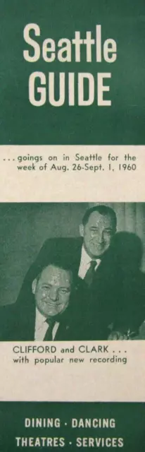 Vintage Seattle WA Restaurant Guide Business Directory Tiki Bar Kalua Room 1960