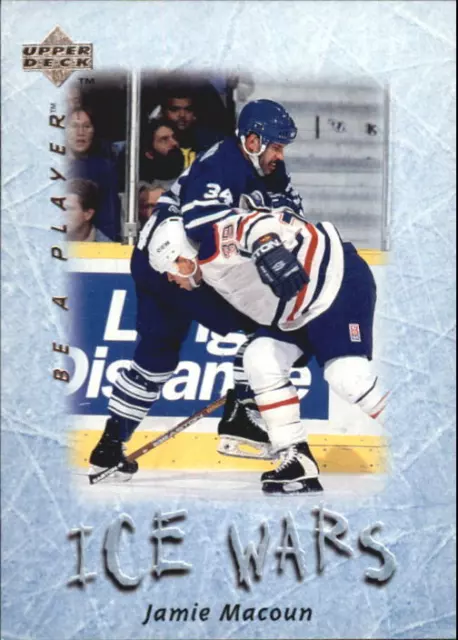 1995-96 Be A Player Maple Leafs Hockey Card #218 Jamie Macoun