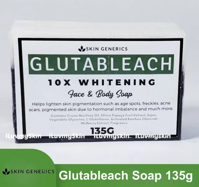 Skin Generics GLUTABLEACH 10x Whitening Face & Body Soap 135g (1 Bar ONLY)