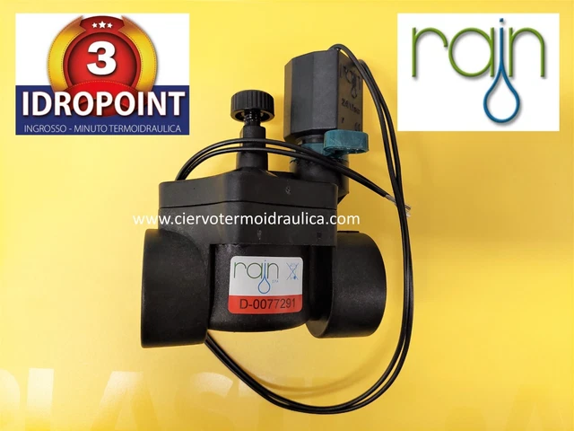 Elettrovalvola Rain Irrigazione F.f. 3/4 Ev150 Con Controllo Di Flusso 24 Vac