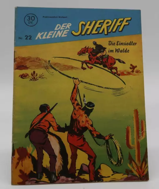 Mondial Verlag Western Comic - Der kleine Sheriff Nr. 22 - Z1-2 - 50er Jahre