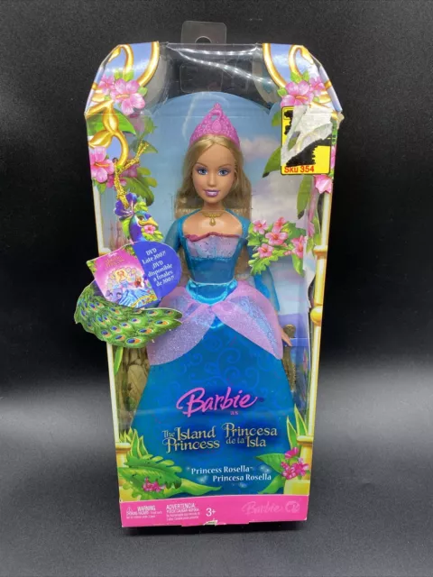 Barbie The Island Princess Rosella Blue Dress #K9268 2007 *Box Damage*