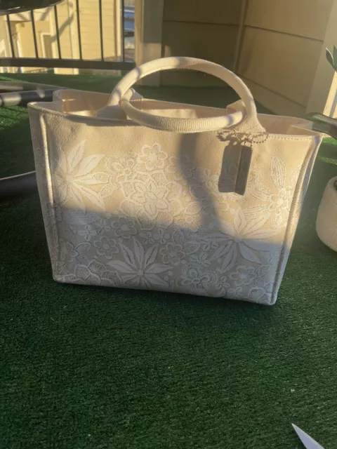 Oscar De La Renta “Neiman Marcus” canvas tote Handbag