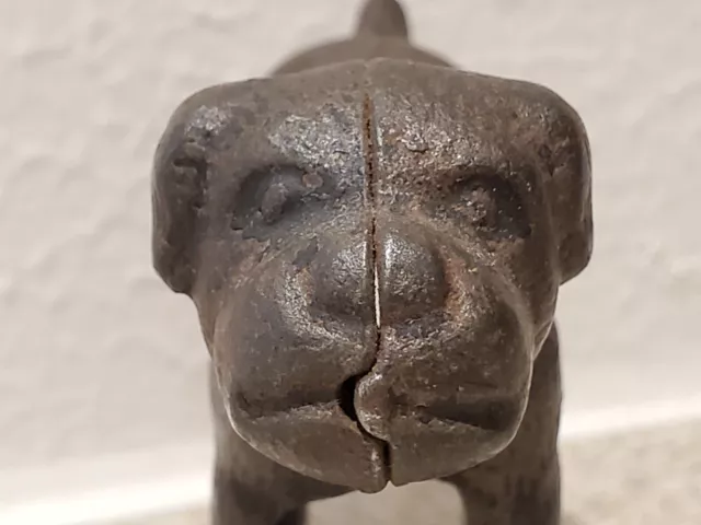 Vtg Cast Iron - Buster Brown Dog Tige - Kenton cart pull toy part?