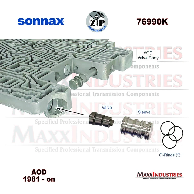 Ford AOD Boost Valve Kit O-ring Style 76990K SONNAX