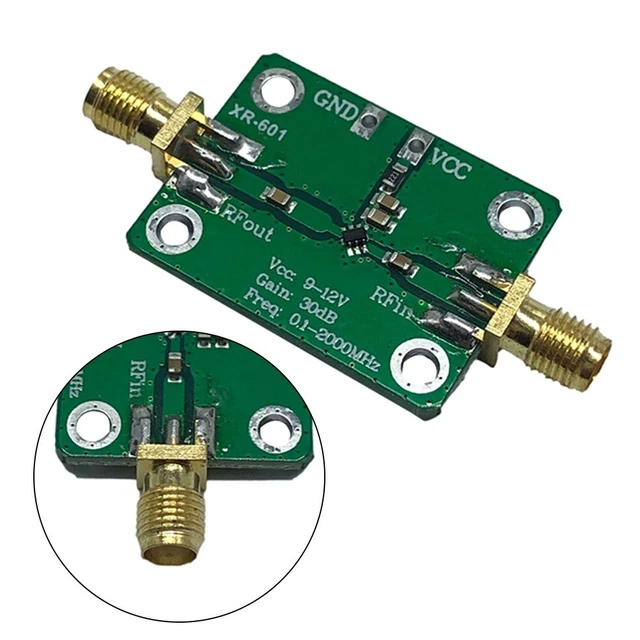 Amplificatore RF Modulo Sma-K Connettore Wideband Amplificatore 0.1-2000MHz 32dB