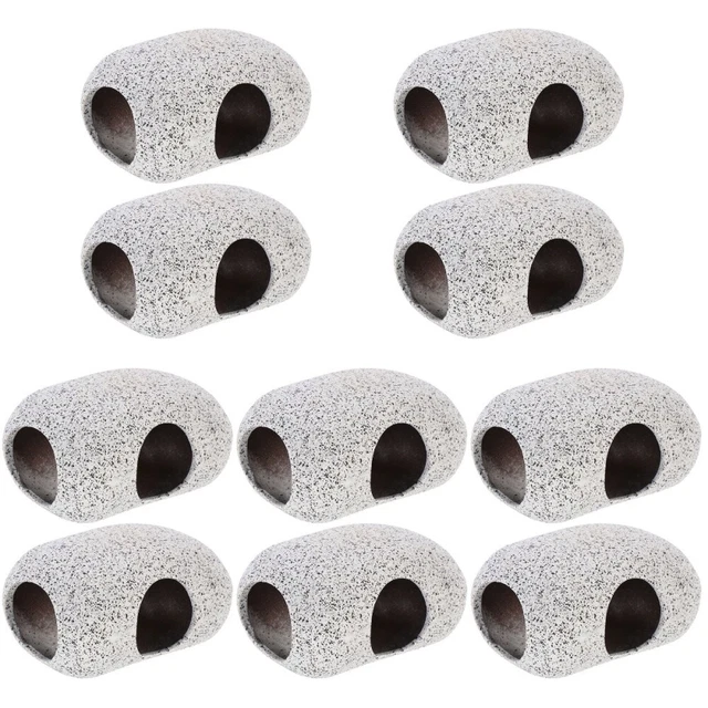 10 Pcs Fish Tank Landscaping Rocks Aquarium Hideaway Rock to Stack
